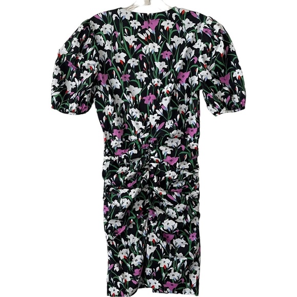 VERONICA BEARD Janis Puff Sleeve Floral Minidress SIZE 2 - Picture 6 of 16